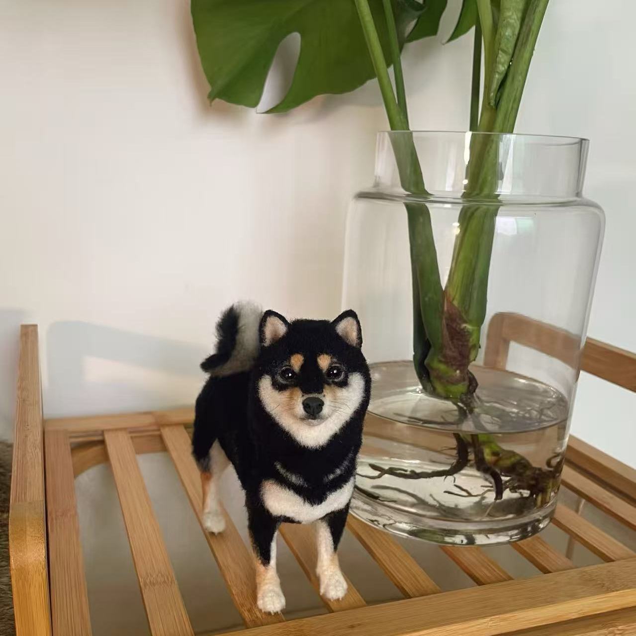 Custom Wool Felt Pet Sculpture – Full Body (8cm)